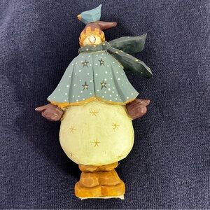 Willieraye Studio #2330 1997, snowman with missing orange nose.